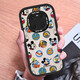 Rich World [Disney autorisiert] Huawei Mate70pro+ Mobilfunkkoffer 60 Silikon-Softschalen-Objektiv Vollbeschwerde-Schutzhülle Neue Anti-Fall-Lambskin Creative Cartoon Trendy Brand Advanced Little Fat Girl Black X1478 Disney Huawei Mate60
