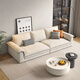 Dipu Cream Style Technology Sofá Sala de estar Sala de estar simple Apartamento pequeño extra grande Sit Deep Direct Cat Crack Sailboat 671 Sofá 3.0m LM Cat Crack + Uttp Honeycomb Algodón de sexo
