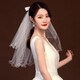 Dijing Proposal Proposal Bridal Veil Korean Style Simple Ins Style Super Fairy Ribbon Butterfly Wedding Veil Fashion Headwear Props Ins Style Bow Tie Certification Veil Hair Comb F432