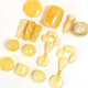 Feng Yuhuang amber beeswax bracelet ring beeswax 108 pearl chicken oil yellow and white beeswax beeswax