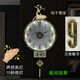 
Kaiqin new Chinese style full copper wall clock with calendar living room home clock automatic radio wave clock wall brass wall clock copper large size 9273 calendar with luminous mica plate 1cm manual timing adjustment movement (10 years of protection)