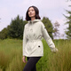 AIGLE full zipper fleece jacket POLARTEC outdoor warm lock hooded girl dark mink apricot color BE653 38 (165/88A)
