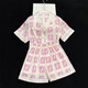 
Yipaila summer pajamas for women ice silk cute printed shorts shorts casual cardigan for best friend to wear home clothes suit YFY-9902# pink letter M [recommended 80-100Jin [Jin equals 0.5 kg]]