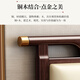 
Laisda new Chinese style black gold solid wood bed master bedroom 1.8 meters double high-end light luxury wedding bed YF9904 1.8 full bed