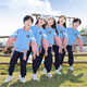 Shuttlecock Feifei Kindergarten clothing spring and autumn pure cotton summer primary school uniform children class uniform set autumn sports three-piece set picture color-9906A three-piece set long sleeve + short sleeve + long trousers 130 size recommended height about 130 cm
