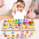 Toys pour enfants pour éclairer l'intelligence numérique Building Block Assembly Puzzle Cognition Baby Brain-Use Boy 1 Girl 2 Two Years Early Education 3 ANS 4 ans 4 Kindergarten Wooden Toys-Child Interactive Tabletop Game Fived-One Logarithmic Board + huit tons piano