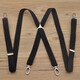 熊司令吉祥交叉四钩扣背带夹吊钩挂钩勾扣女士分开单独吊带裤背带男士背 黑色交叉2.0cm宽 2.0cm宽 120cm 120cm