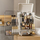 HAIXIN makeup storage box dust-proof storage cabinet desktop storage box large capacity skin care product storage box jewelry box high-end upgraded vertical pattern makeup cabinet - 28*20*41cm