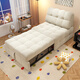 Fergero Single Sofa Bett integriertes Dual-Purple-Spleißbett erweiterte Falt-Ledersofa Bett 2025 Neues 168B#0,8 m