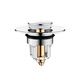 Hengjie (HEGII) same style German all-copper wash basin leak plug wash basin basin anti-odor bounce core wash basin press drainer silver all-copper small bounce leak plug thickened all copper丨99 basin universal