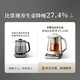 Bear (Bear) full titanium health pot pure titanium kettle electric kettle household constant temperature kettle tea maker tea kettle enlarged filter glass flower teapot 0 glue YSH-E18K1 all titanium design 1.8L