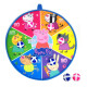 Cute Pudding Pig Peppa Pig Darts Sticky Ball Throwing Sports Dart Board Toy Parent-child Outdoor Sports Indoor Suction Cup Sticky Ball 36cm Tray 6 Balls Student Day Birthday Gift