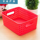 Plastic storage basket sundry basket storage basket desktop storage basket rectangular kindergarten toy storage box without cover large green 35.5*30*21.9cm