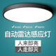 Leilei Zhiguang LED induction ceiling light voice-controlled radar human body induction light corridor aisle corridor balcony home smart light square 23cm radar 12W default black