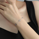 Ming brand jewelry platinum Pt950 white gold bright iris bracelet BFK0046 about 15+1+1 cm about 3.61 grams