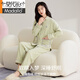 Modal High-End Island Fleece Pyjamas für Frauen mit Herbst und Winter plus Samt verdickte 2025 neue Koralle Fleece Home Clothing Set 653 [Island Fleece] l [Gewicht 100-120 Jin [Jin gleich 0,5 kg]]]