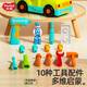 
HUILE TOYS Children's toys, trucks, engineering cars, planes, infants, children's toys, 1-3 years old, boys and girls, gifts