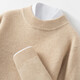 INCOFAN Ordo City cashmere sweater for men's half turtleneck autumn and winter thickened pure cashmere base sweater light gray 2XL 185