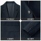 Jinlilai [Merinowolle] Slim Pitching Business Anzug Herrenanzug Jacke Bräutigam 95 Kinderbauer Blau