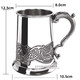 EPCSE British tinware imported original tin beer mug Celtic style business gift for elders