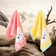 100% children's pure cotton towel baby special cartoon face washcloth cute soft absorbent embroidered high-end bear 25-50cm 1 pack shipped randomly
