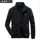 Jeep Spiritspirit Jeep Jeep Jeep Jeep Men's 2024 Nueva chaqueta de vellón al aire libre sudadera de cardigan sudadera de mediana edad de mediana edad 9901 L -175 (adecuado para 120-135 Jin [Jin equivale a 0.5 kg])