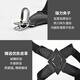 LeCali suspender clip for men, pure black British style, holster back suspender, retro suit, trousers, gentleman's suspender belt, black side clip cross suspender