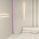 FENGLANQ light luxury minimalist one-word long wall lamp living room grille line TV background wall lamp simple bedroom bedside lamp golden acrylic 60cm warm light