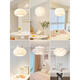 CLCEY BARDACE CANDELIER MODERNO Simple Atmosférico Comedor de comedor Lámpara de comedor Estilo de dormitorio principal Lámpara de habitación de la habitación del dormitorio principal 882 9272 White 35cm Tres colores