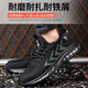 Ming'an Dun Labor Protection Shoes Men's Anti-Smash Lightweight Work Shoes Trendy Wear-resistant Anti-Puncture-Puncture-Pneumatic Safety Shoes Construction Site Workshop versatile 687 Air Cushion Flying Weaving Model 39