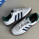 Adidas Samba OG Shoes German Training Shoes New White White Green y Blue Casual Shoes IH4882 White IH4882 40.5