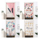 Diyin DIYin door curtain fabric Japanese style punch-free bedroom home bathroom kitchen partition curtain wind-blocking cloth semi-hung curtain custom link single shot not shipped