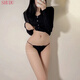 Shudu sexy einteiliger Bikini-Tanga heißer Milchseide Sportbesprechungen für Frauen weiß M [80-100jin [Jin gleich 0,5 kg]]]