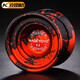 KELEIGE yo-yo K8 leopard head professional competitive aluminum alloy yo-yo yo-yo-yo-yo-yo-yo-yo-yo-children anime toy shaking black and red