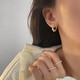 Xiangwan high-end earrings for women, hoop earrings for women, imitation pearl temperament, gentle earrings, niche earrings, new earrings, hoop earrings