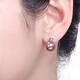 Queen of Pearls Purple Freshwater Pearl Earrings 8-9mm Freshwater Pearl Stud Earrings Birthday Gift for Women
