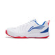 Li Ning Shoes Badminton Shoes para hombres Nuevos zapatos de entrenamiento de ropa sin deslizamiento sin deslizamiento King 011 Zapatos de competencia livianos Sports Sports Sports Standard White/Haibao Blue [estándar Last] 40 (250 mm)