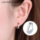 Blooming Love PT950 Platinum Earrings Women's Earrings Circle Earrings Platinum Earrings Porch Earrings Birthday Gift Platinum Earrings Approximately 2.12g Type B