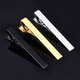 MU Xiaduo Tie Clip Men's Tie Clip Version coréenne de Gold Silver Black Collar Clip Business Formed Wear Wedding Simple Insurance Z01 [Iron]