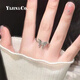 Yijin butterfly ring women's S925 sterling silver diamond zircon open ring niche light luxury simple fashion high-end ring gift butterfly ring adjustable