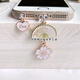 Ye Yu is suitable for Chinese-style retro fans, mobile phone charging ports, earphone holes, dust-proof plugs, jewelry pendant plugs, love hearts for male and female couples, white fan + love, conjoined type-c oval, Android flat mouth
