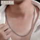 Tianchenghui Jintong PT999 Cuban chain men's necklace horsewhip chain platinum necklace full platinum 999 neck chain clavicle chain versatile and large PT999 full platinum 44.55g 60cm