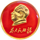 Red Brigade Red Service to the People Brooch Mao Zedong Badge Commemorative Badge Creative Gift Clothes Suit Lapel Pin Accessories