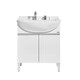 
TOTO bathroom cabinet pull-out faucet integrated large belly basin table dressing table 0.75m bathroom cabinet LDSW753 (06-A) white + mirror cabinet (notice) 75cm