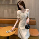 ROMON (ROMON) small fragrant style design dress 2025 summer new style women's texture high-end temperament spring and autumn exquisite off-shoulder skirt picture color S -95Jin [Jin equals 0.5 kg] below