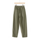 
Her pool elastic waist casual pants 2025 autumn clothes new women's nine-point harem pants