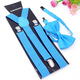 Xianglaner men and women universal casual bow overall belt elastic suspender belt elastic suspender clip adjustable suspender clip white 1 pc