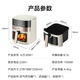 Midea air fryer can be reserved for home use without turning over Transparent visual intelligent touch Kitchen appliances practical large capacity Oven frying oven all-in-one 6.3L KZC6381