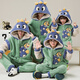 Junge Menschen lieben Worte, Eltern-Kind-Kleid, Herbst- und Winter-Langarm-Koralle-Fleece-Heimkleidung, drei und vier Familie, Familiendekoration, Winter Kinderjunge, YPF3897, Kinder 8 (85-100, 30 Jin [Jin entspricht ca. 0,5 kg]))