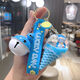 Doraemon keychain pendant liquid quicksand school bag hanging ornament for girlfriend best friend children creative heart-hearted practical quicksand Dingdang cat-bottle + blue and white bell